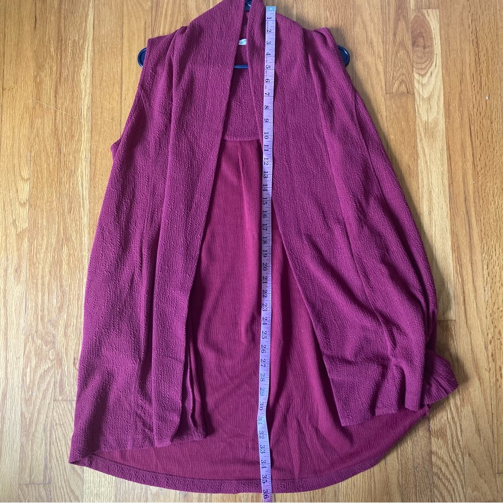 Soft Surroundings Red Tunic Vest M - Picture 6 of 6